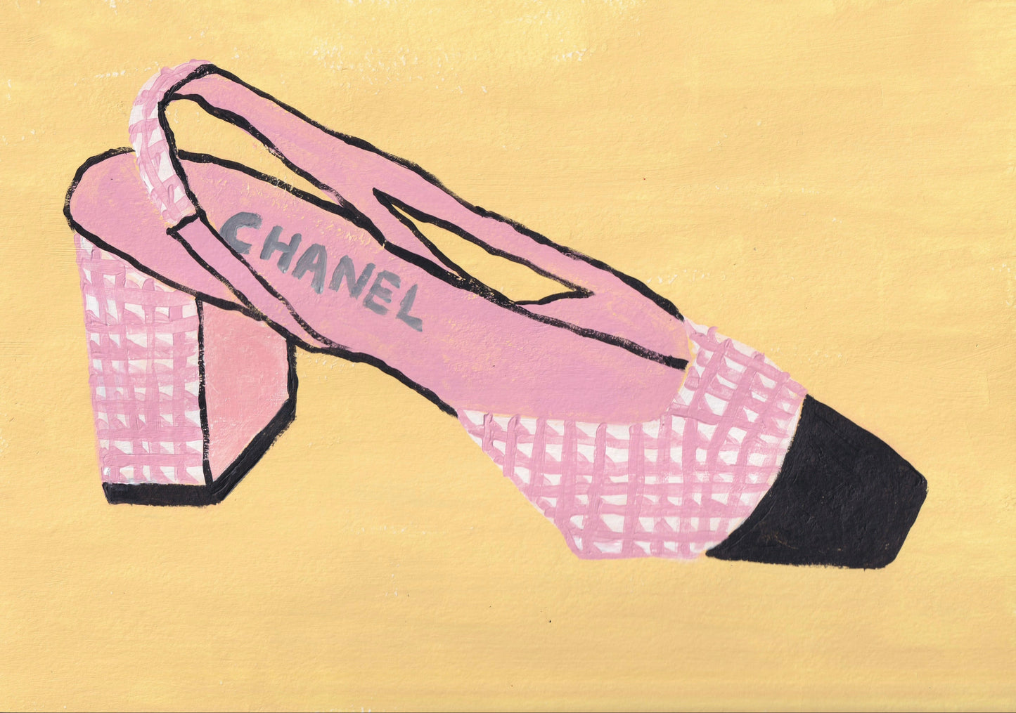 Chanel Tweed Pumps (Pink)