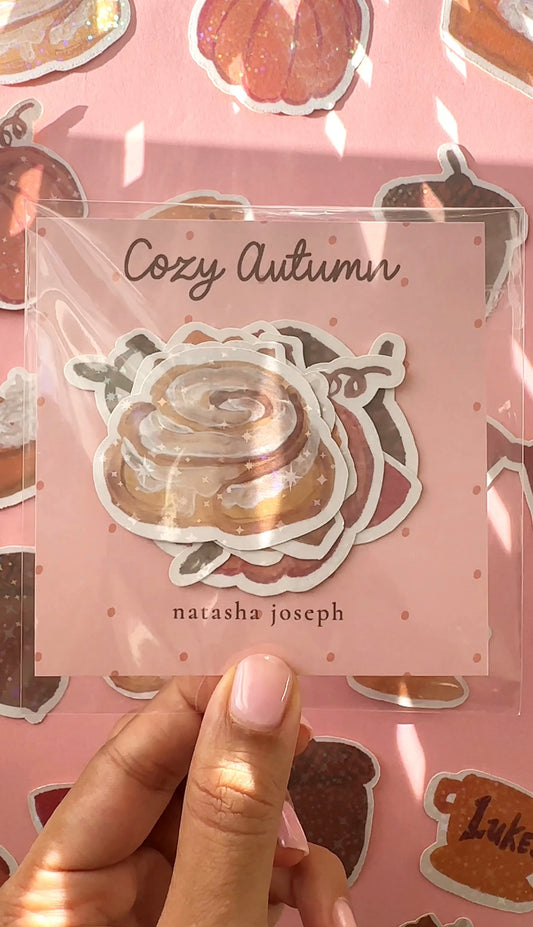 cozy autumn sticker pack
