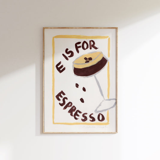 E is for Espresso